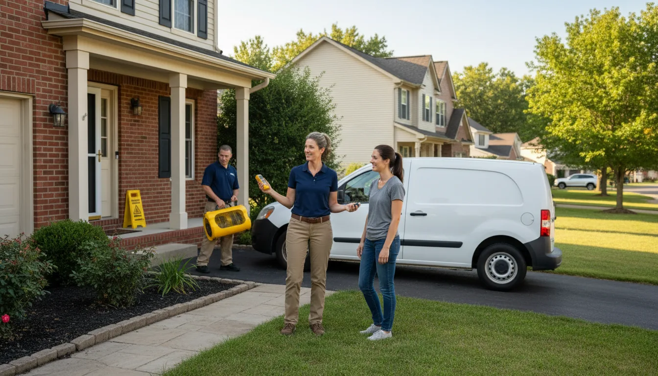 Residential water damage restoration in Morris, PA